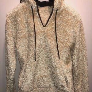 Mountain Hardwear Womens Small Pullover Poodle Fleece Hoodie Soft Plush Cream